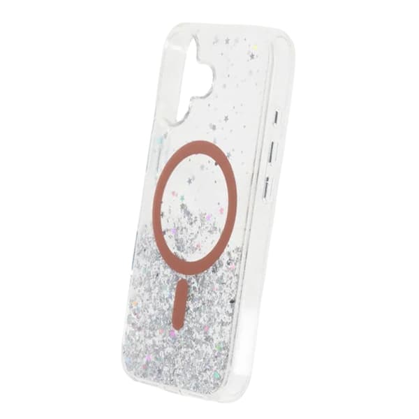 Star Diamond Classic Series MagSafe Glitter Case - iPhone 17 Orange Glitter