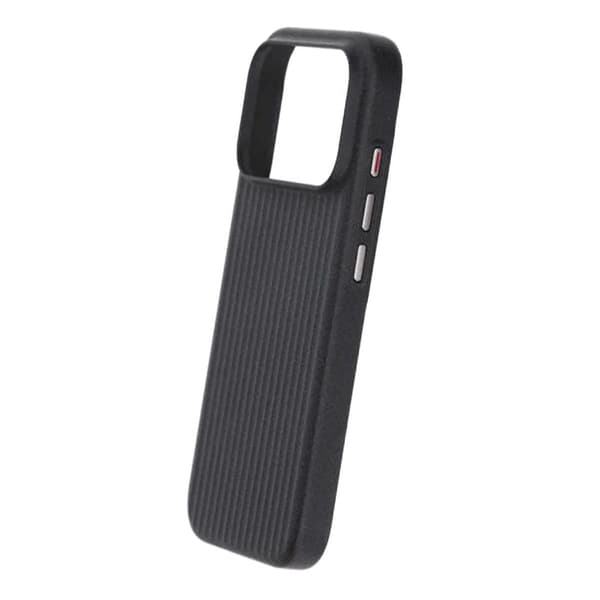 Corrugated Rock Sand Magnetic Case - iPhone 17 Pro Black Svart