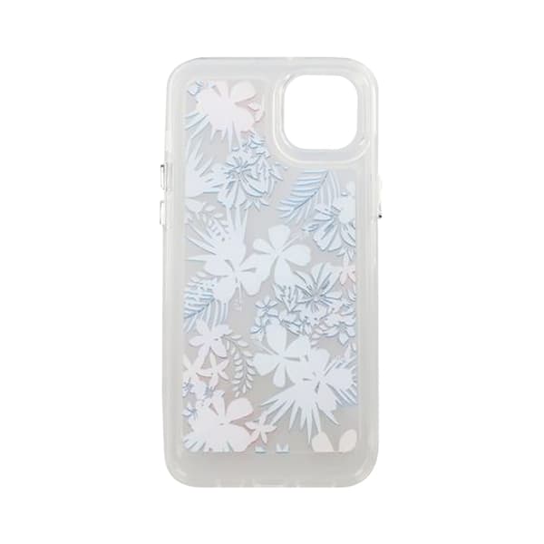 iPhone 14 Plus Mobilskal med motiv - Röda Blommar Mönstrat