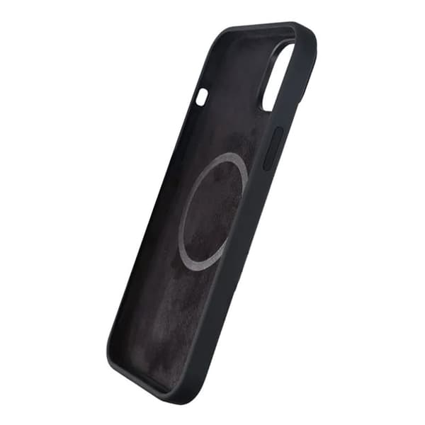 iPhone 15 Plus Silicone Case Rvelon MagSafe - Black Svart