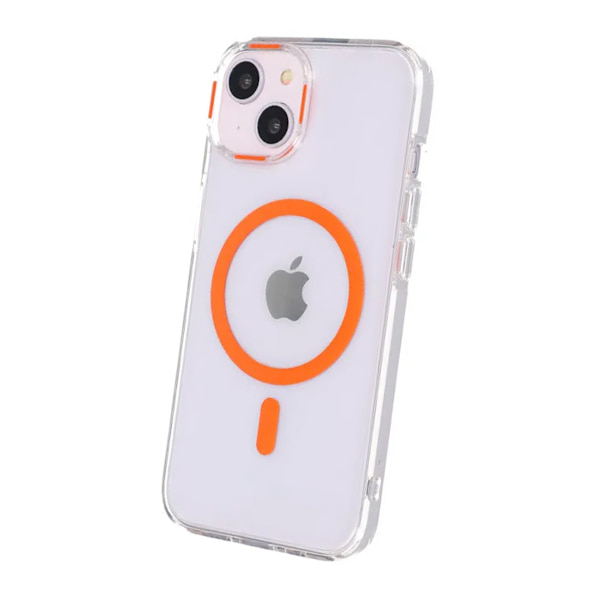 iPhone 15 Stöttålig Mobilskal med Magsafe - Orange Orange