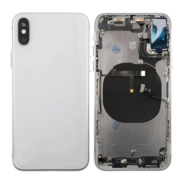 iPhone XS Back Cover Complete OEM Silver With Small Parts Silver