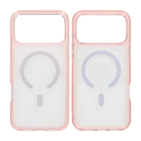 Mobilskal TPU Magsafe för iPhone 17 Pro - Rosa Transparent Transparent