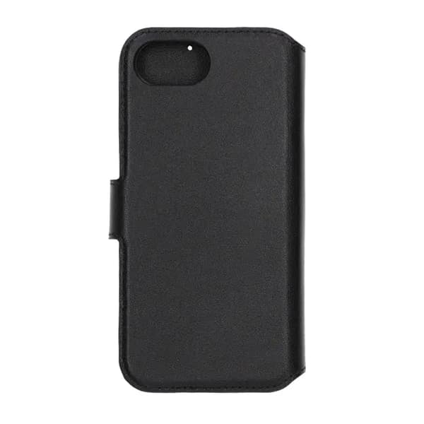 Rvelon Wallet Case Leather for iPhone 16e - Black Svart