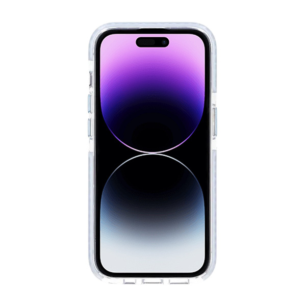 Patterned TPU Case for iPhone 14 Pro with MagSafe - Blue Blå
