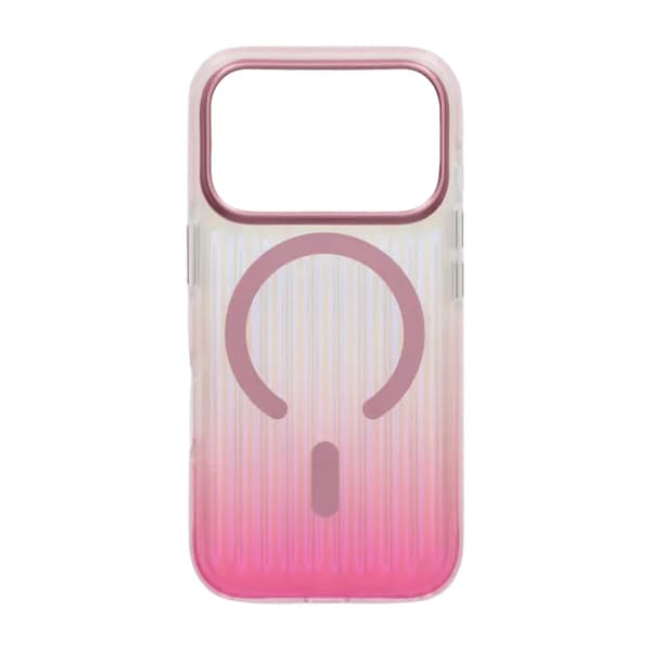 Corrugated MagSafe Mobile Case for iPhone 17 Pro - Pink Rosa