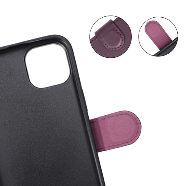 iPhone 15 Plus Plånboksfodral med Magsafe Rvelon - Lila Lila