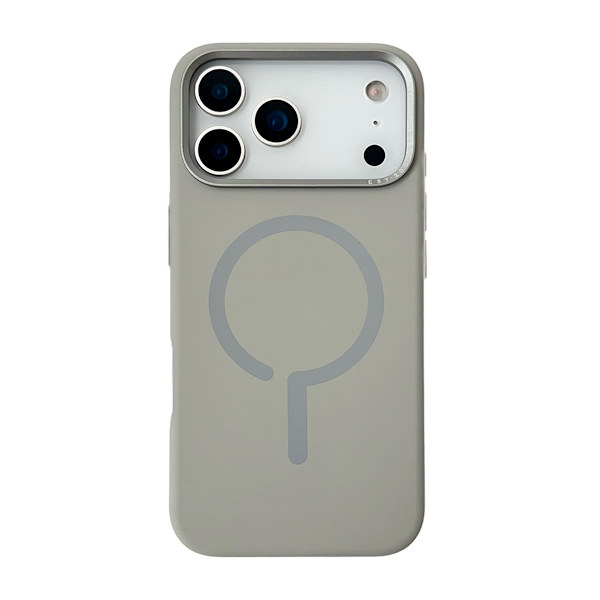 Metal Eagle Eye Liquid Magnetic Silicone Case iPhone 17 Pro Gray Grå