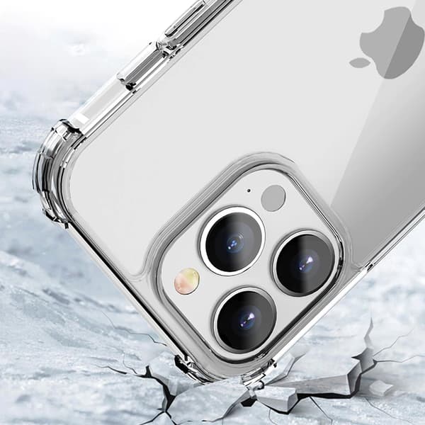 Shockproof Mobile Case iPhone 13 Mini - Transparent Transparent