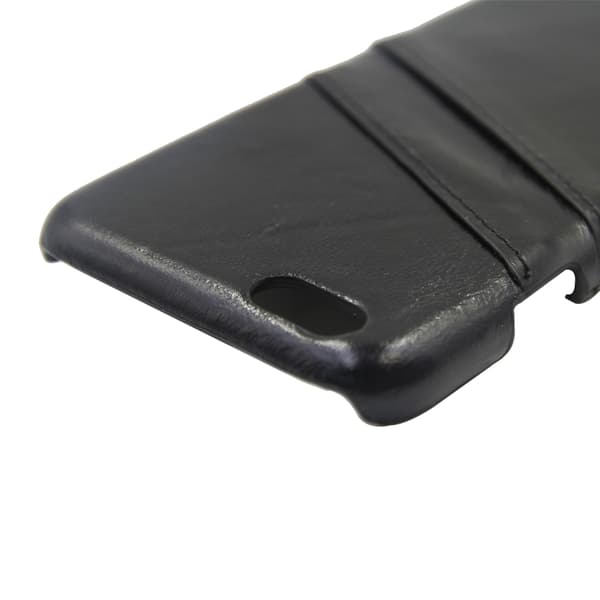Mobile Case with Card Slot for iPhone 6 and 6S - Black Svart
