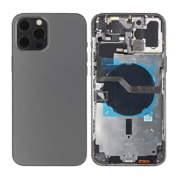 iPhone 12 Pro Max Baksida med Komplett Ram OEM - Grafit Grafit