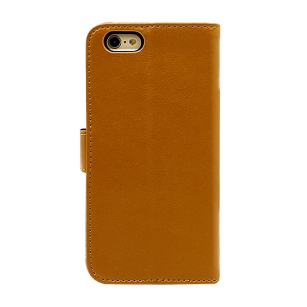iPhone 6 and iPhone 6S Wallet Case Leather with Stand - Brown Brun