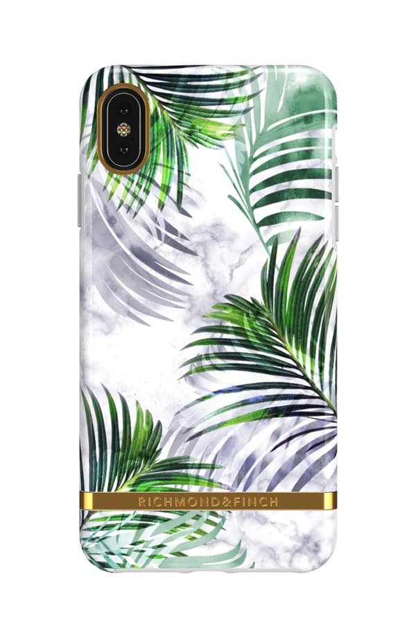 Richmond and Finch White Marble Tropics iPhone X S Max Mönstrat