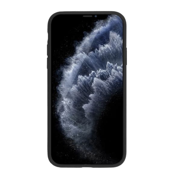 iPhone 11 Pro Max Wallet Case Magnet Rvelon - Black Svart