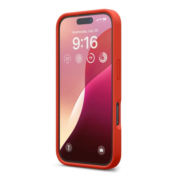 iPhone 16 Case - Silicone Rvelon Red Röd