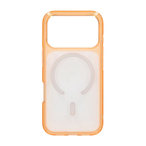 Mobile Case TPU Magsafe for iPhone 17 Pro Max - Orange Transparent Transparent