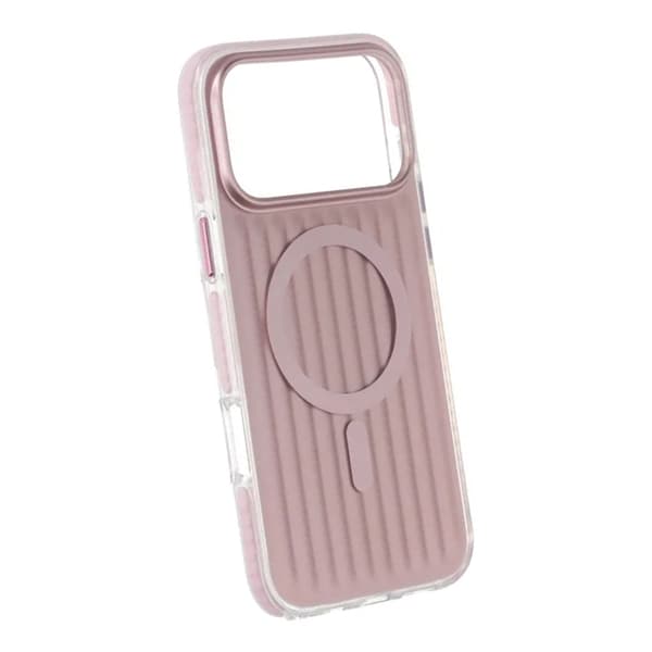 Corrugated Magsafe Mobile Case for iPhone 17 Pro Max - Pink Rosa