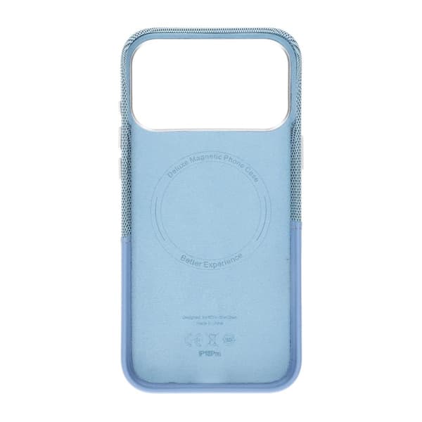 Magnetiskt Mobilskal med Läder Korthållare till iPhone 17 Pro och 18 Pro - Blå Blå