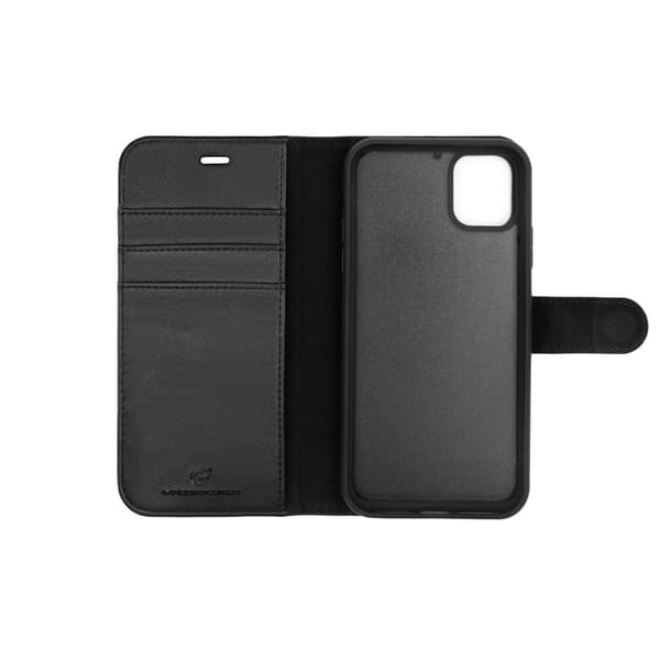 iPhone 11 Pro Max Wallet Case with Detachable Cover - Black Svart