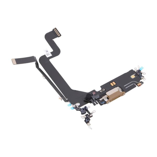 iPhone 14 Pro Max Laddkontakt med Flexkabel Original - Guld Guld