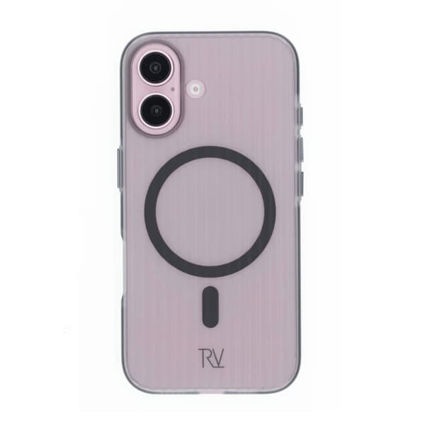 Rvelon Anti-slip corrugated magnetic protective case For iPhone 16 Gray Grå