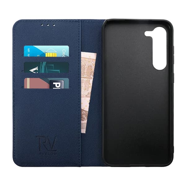 Samsung Galaxy S23 Plus Plånboksfodral Magnet Rvelon - Blå Blå