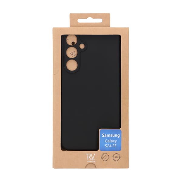 Samsung Galaxy S24 FE Mobile Case Silicone Rvelon - Black Svart