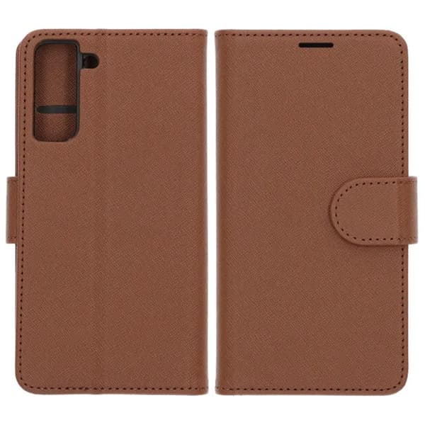 Samsung Galaxy S21 Wallet Case with Stand - Brown Brun