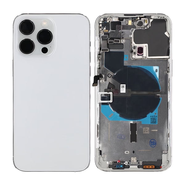 iPhone 14 Pro Max Mittenram med smådelar OEM - Vit Vit