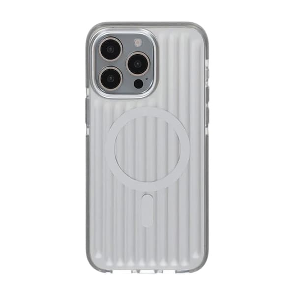 Patterned TPU Case for iPhone 15 Pro Max with MagSafe - Silver Silver