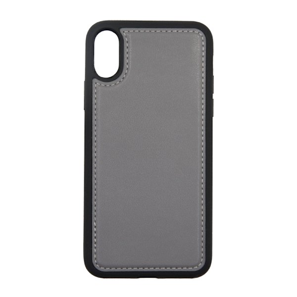 iPhone X/XS Plånboksfodral Magnet Läder med Stativ - Grå Grå