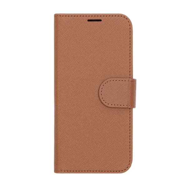 Flip Stand Leather Wallet Case For iPhone 17 Brown Brun