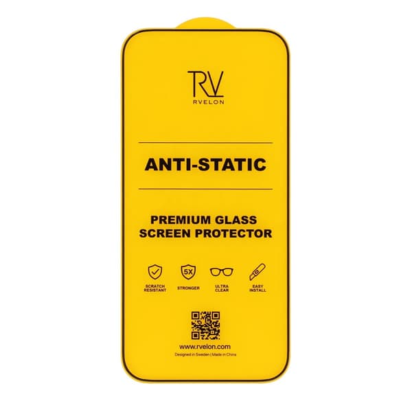 Screen Protector for iPhone 17 Pro Max – 3D Black Glass RV Bulk no frame Svart