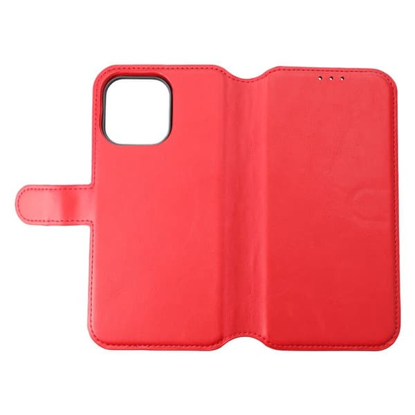iPhone 15 Pro Max Wallet Case Magnet Rvelon - Red Röd
