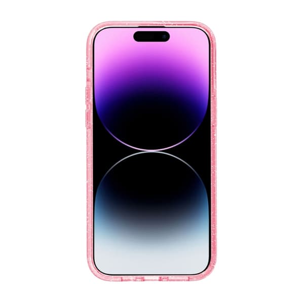 iPhone 15 Pro Mobilskal Glitter Magsafe - Rosa Glitter