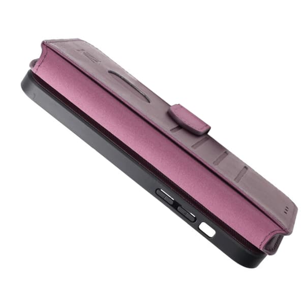 iPhone 15 Plus Plånboksfodral Magnet Rvelon - Lila Lila