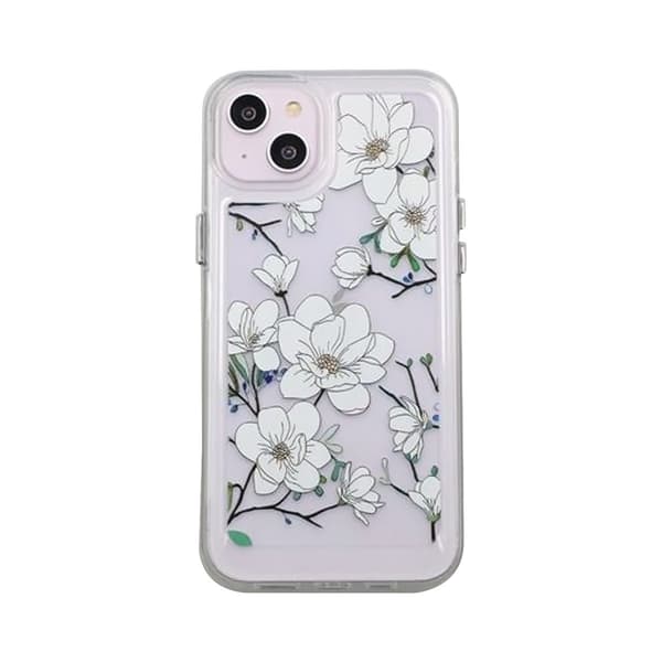 iPhone 14 Plus Mobilskal med motiv - Kvistar och Blommor Mönstrat
