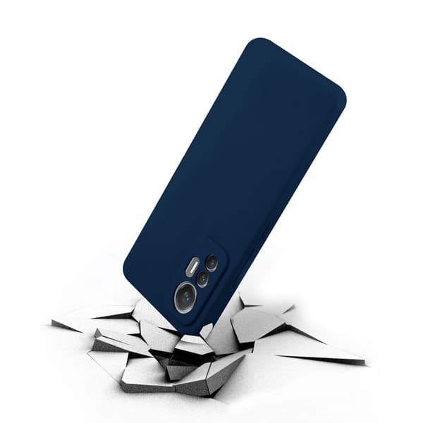 Xiaomi 12 Lite Silikonskal - Mörkblå Blå