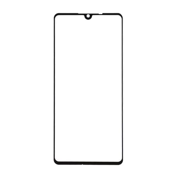 Screen Protector Samsung A41 - 3D Tempered Glass Black bulk Svart