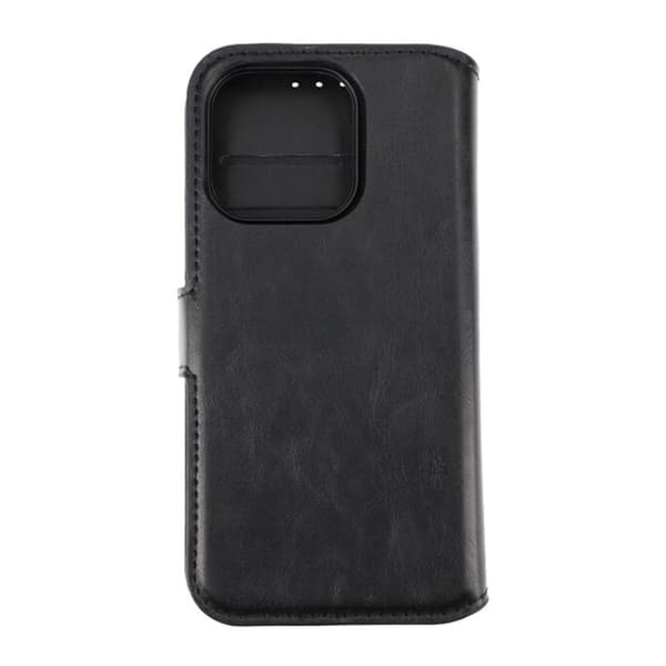iPhone 15 Pro Wallet Case Magnet Rvelon - Black Svart