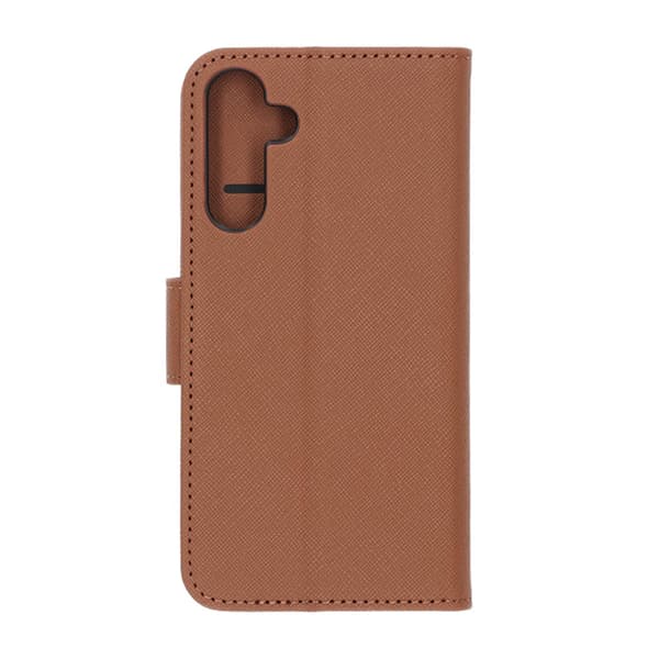 Flip Stand Leather Wallet Case For Samsung A16 Brown Brun