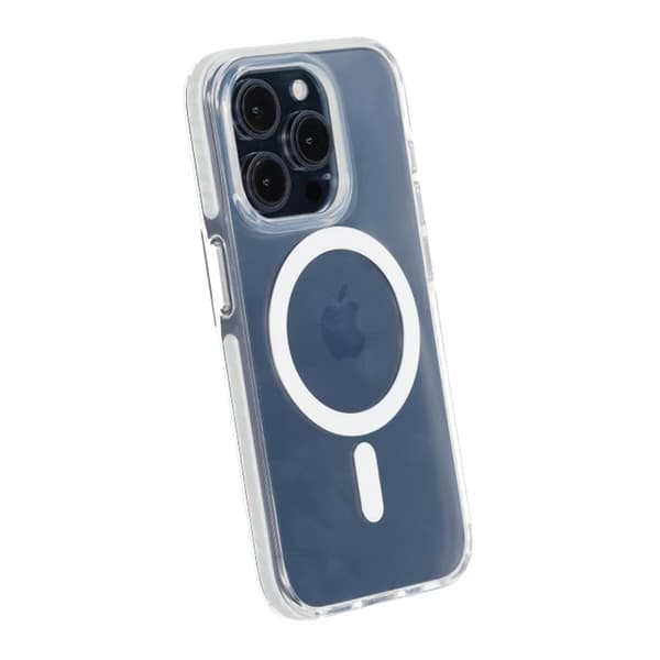 iPhone 15 Pro Mobilskal Magnet Dubbelskydd - Vit Vit