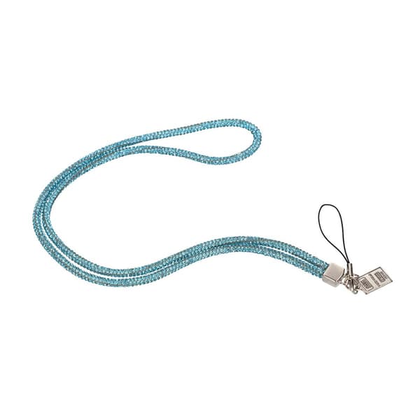 Mobilhalsband Snöre - Blå glitter Blå Glitter