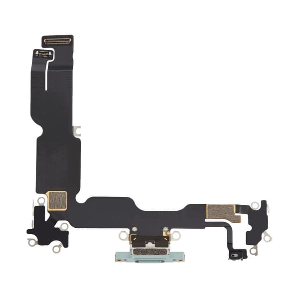 iPhone 15 Plus Laddkontakt med Flexkabel - Grön Grön
