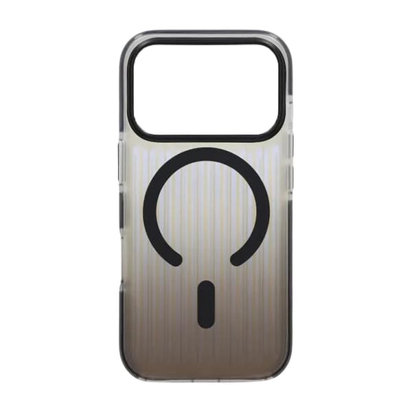 Corrugated MagSafe Mobile Case for iPhone 17 Pro Max - Black Svart