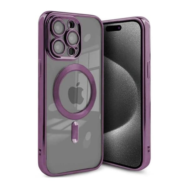 Luxury Phone Case with Magsafe iPhone 15 Pro Max - Purple Lila