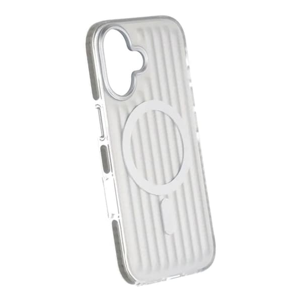 Mobile Case Corrugated Magsafe for iPhone 17 - Silver Silver
