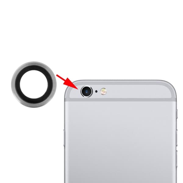 iPhone 6/6s Kameralins - Grå Grå