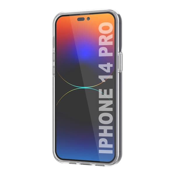 iPhone 14 Pro Case with Card Holder TPU - Transparent