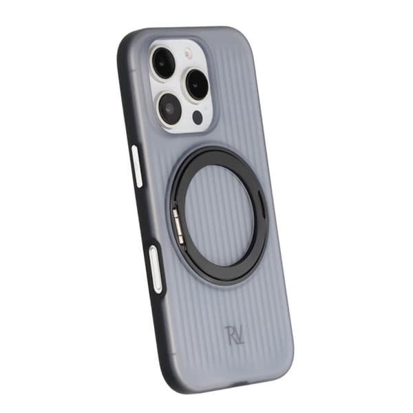 Rvelon 360 rotating bracket Mobile Phone Case For iPhone 16 Pro Max Black Svart